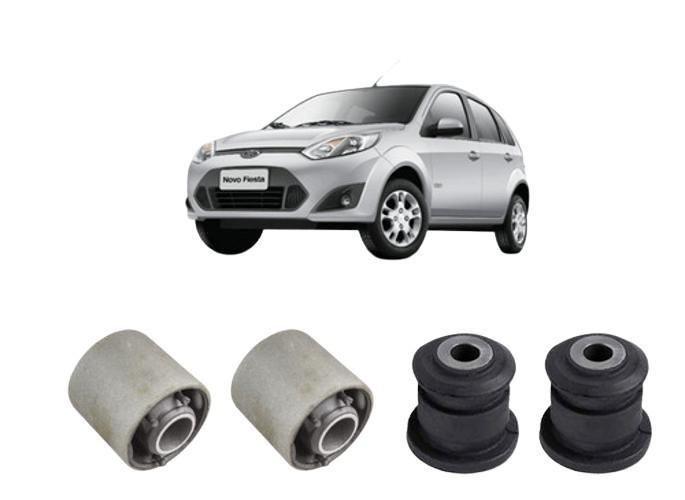 Imagem de Kit 4 Bucha Balança Bandeja Dianteira Ford Fiesta Hatch 2005