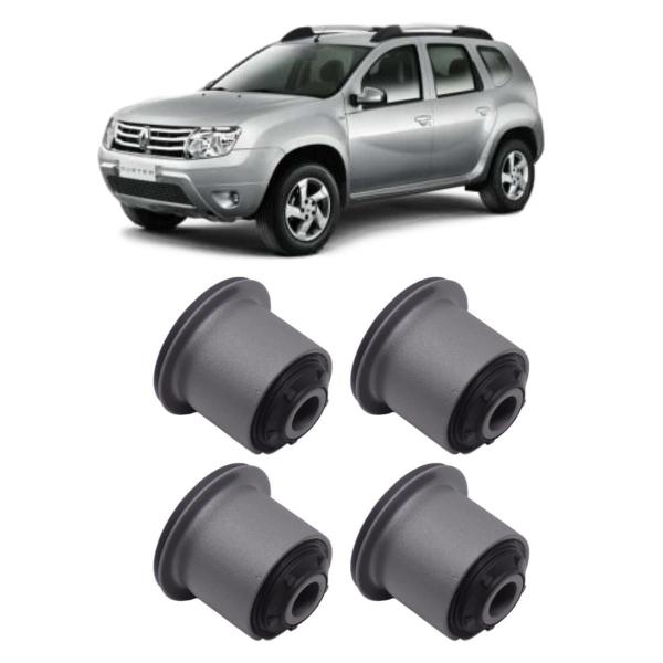 Imagem de Kit 4 Bucha Bandeja Balança Dianteira Renault Duster 13/...