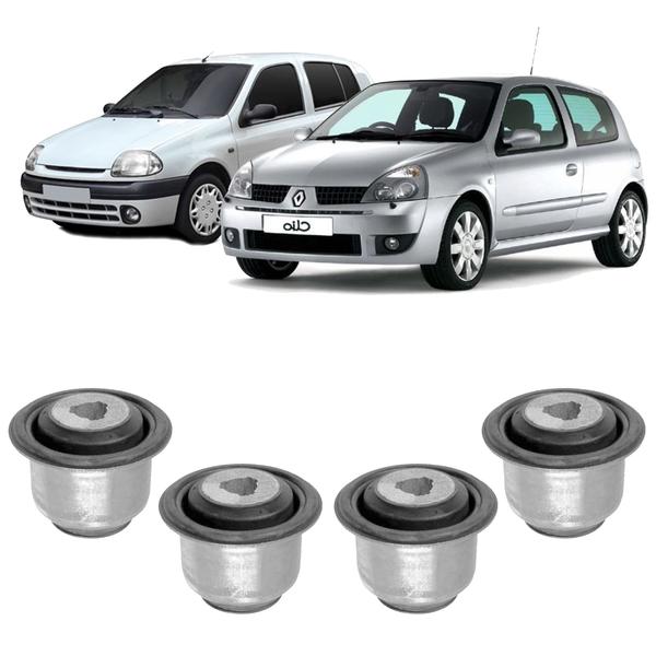 Kit 4 Bucha Leque Suspensão Dianteira Clio 2004 2005 2006 07 - Auto Flex Imagem de Kit 4 Bucha Leque Suspensão Dianteira Clio 2004 2005 2006 07