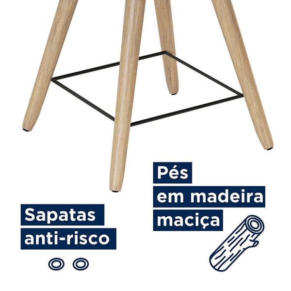 Imagem de Kit 4 Cadeiras Barcelona 73cm material sintético - Salaone