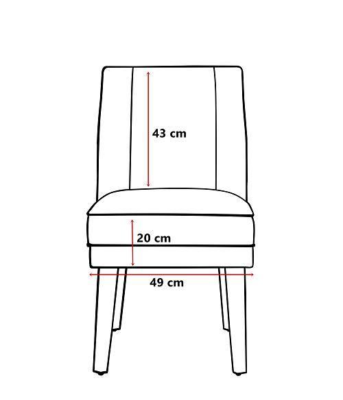 Imagem de Kit 4 Cadeiras De Jantar Virgínia Composê Linho Castor e material sintético Nozes - Meu Lar Decorações