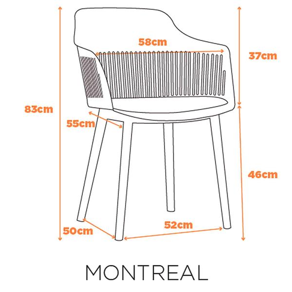 Imagem de Kit 4 Cadeiras Montreal Marcela Fratini Almofada em PU Estrutura em Polipropileno Azul