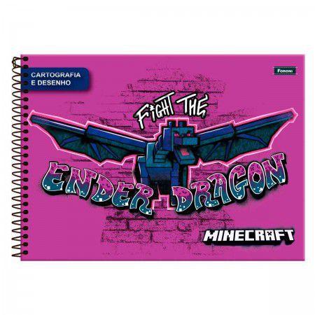 Imagem de Kit 4 Caderno Brochurão Minecraft + Caderno Desenho - Foroni