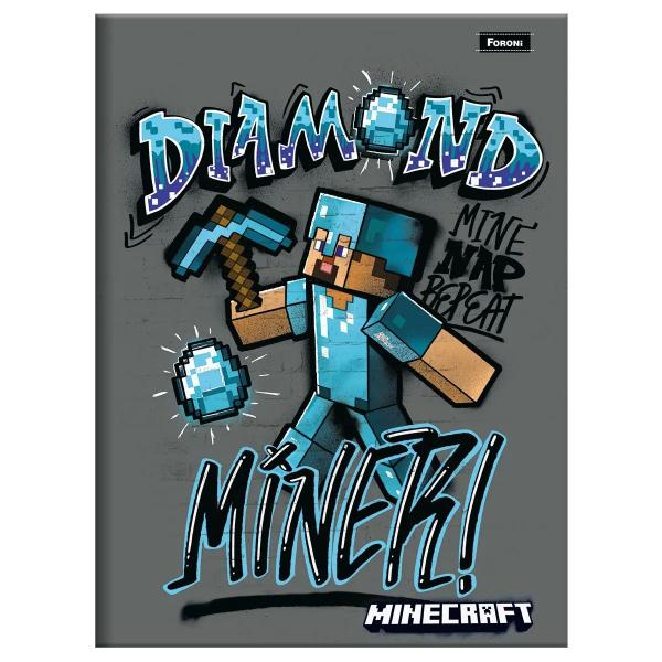 Imagem de Kit 4 Caderno Minecraft Pequeno 80 Folhas Brochura Foroni