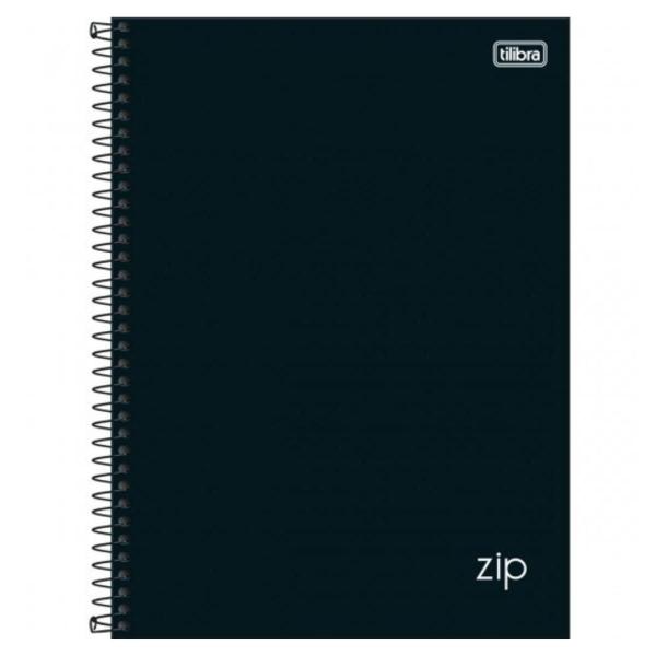 Imagem de Kit 4 Cadernos 1 Matéria Universitário Zip Tilibra - Preto