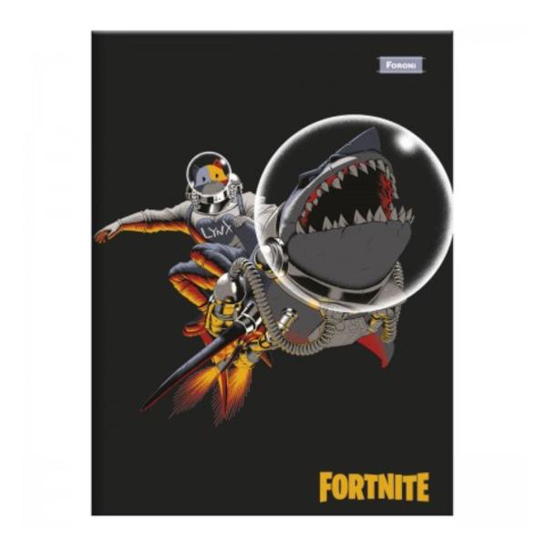 Imagem de Kit 4 Cadernos Fortnite Brochura Pequeno Capa Dura80 Fls Foroni