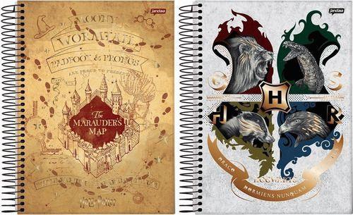 Imagem de Kit 4 Cadernos Harry Potter 10 Matérias 200 Folhas - Jandaia