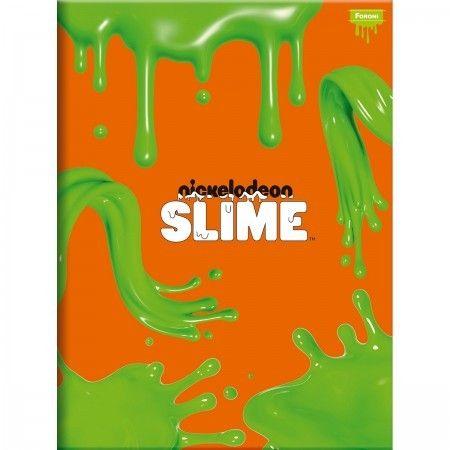 Imagem de Kit 4 Cadernos Slime Brochurão 1x1 96fls +1 Caderno Desenho