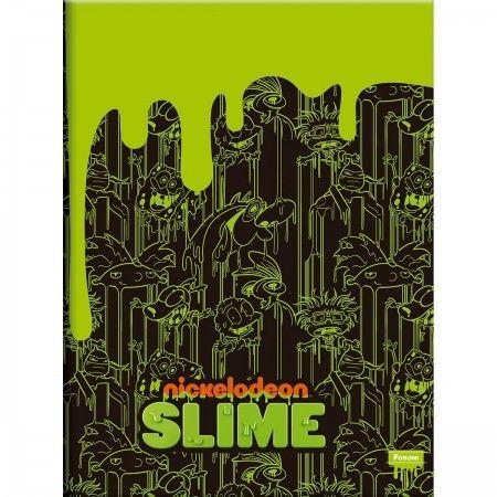 Imagem de Kit 4 Cadernos Slime Brochurão 1x1 96fls +1 Caderno Desenho