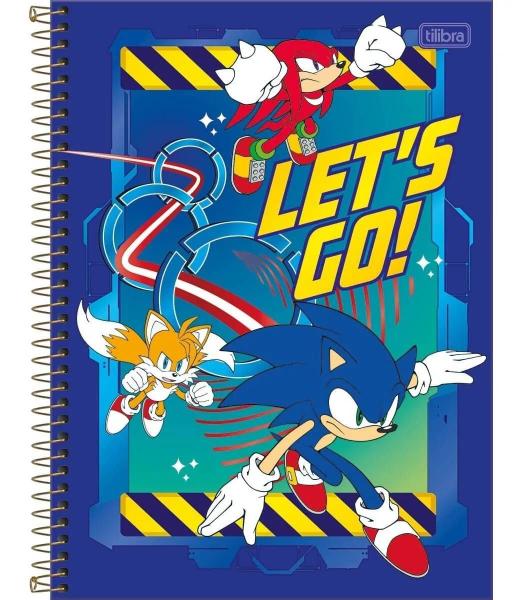 Imagem de Kit 4 Cadernos Sonic Universitário 1 Matéria Com Capa Dura