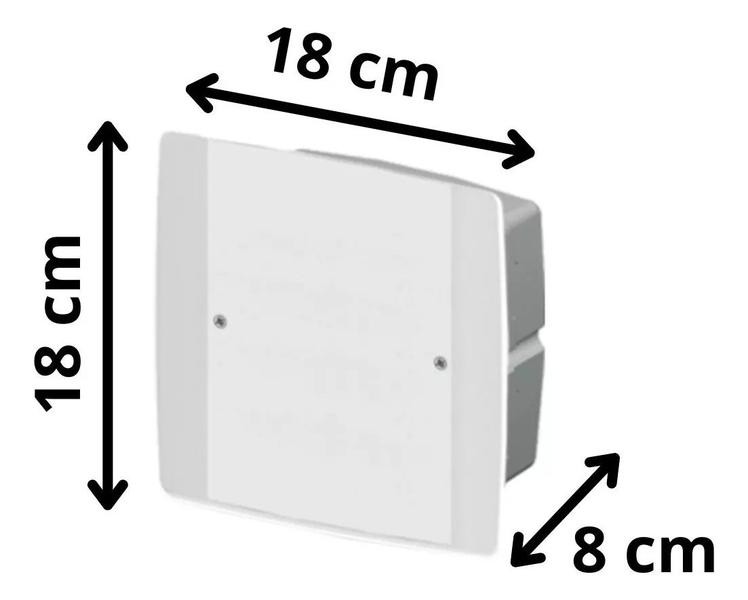 Imagem de Kit 4 Caixa de Passagem 15x15 Branca Elétrica embutir Ilumi