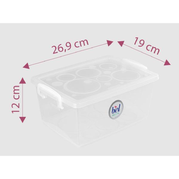 Kit 4 Caixa Organizadora Plástica 4 Litros Ordene Trava Tampa Empilhável Cesto Organizador Multiuso Imagem de Kit 4 Caixa Organizadora Plástica 4 Litros Ordene Trava Tampa Empilhável Cesto Organizador Multiuso