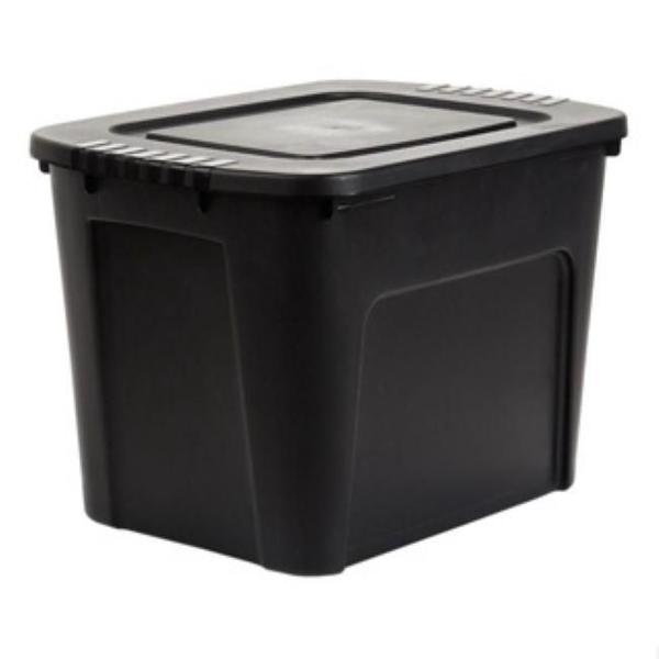 Imagem de Kit 4 Caixas Organizadoras Ecobox 80L Preta