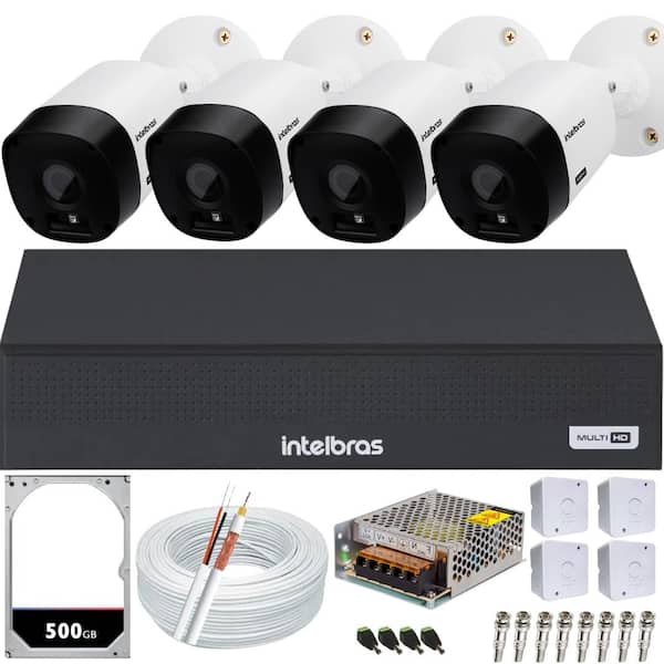 Kit 4 Câmeras de Segurança Intelbras VHL 1120 HD+4