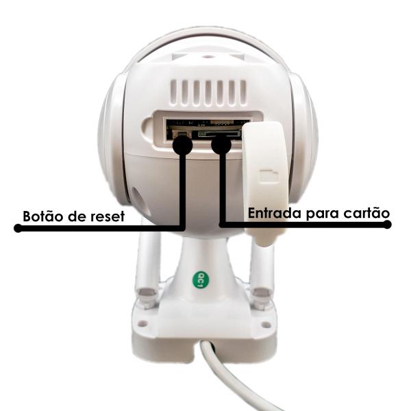 Imagem de Kit 4 Câmera Externa IP Prova D'água Infravermelho Externa Wifi HD