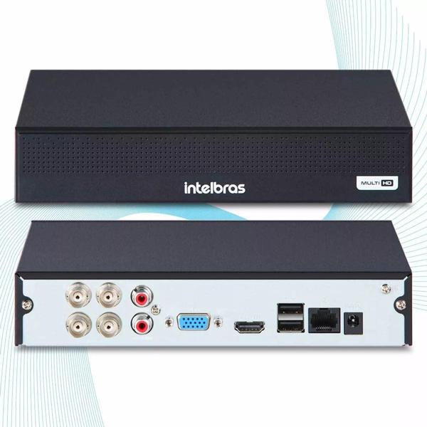 Imagem de Kit 4 Câmeras Intelbras 1120b Dvr 4 Canais Lançamento Completo Para Instalação