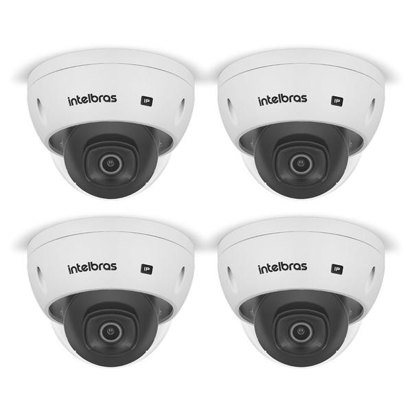 Imagem de Kit 4 Câmeras IP 2 Megapixels 40m Inteligência Artificial VIP 3240 D IA Intelbras