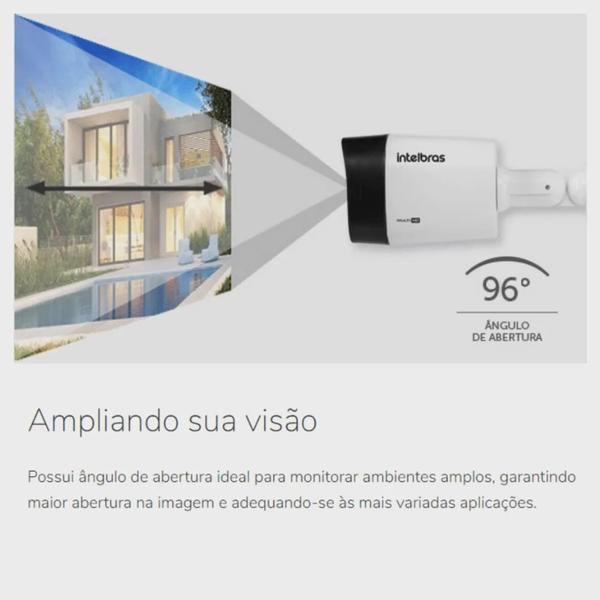 Imagem de Kit 4 Câmeras Segurança Intelbras 1120 B 20 Mts Dvr 4 Ch 1tb