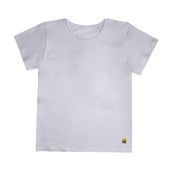 Imagem de Kit 4 Camiseta Blusinha Babylook T-shirt Básica Menina Algodão + Cotton Manga Curta Infantil Juvenil Lisa Roupa Verão Feminina Criança Tamanho 4-14