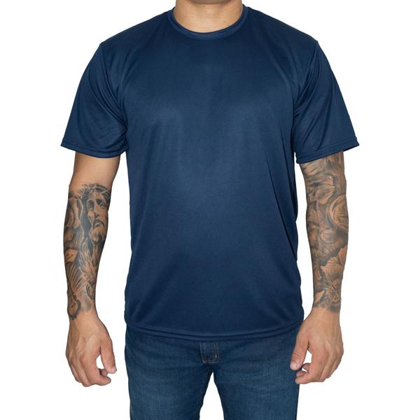 Imagem de Kit 4 Camiseta Masculina 100 Poliéster DRY FIT Proteção UV 50 Térmica Anti Suor corrida Academia