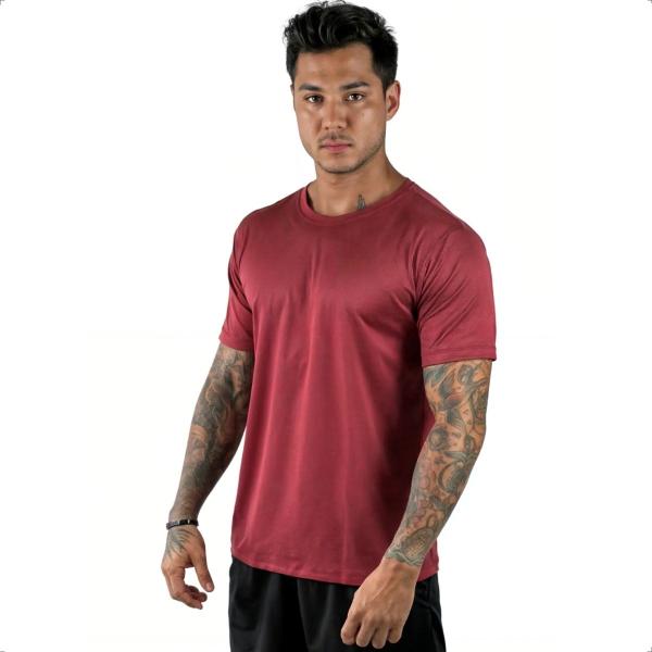 Imagem de Kit 4 Camiseta Masculina Dry Fit Esportiva Gola Redonda Manga Curta 