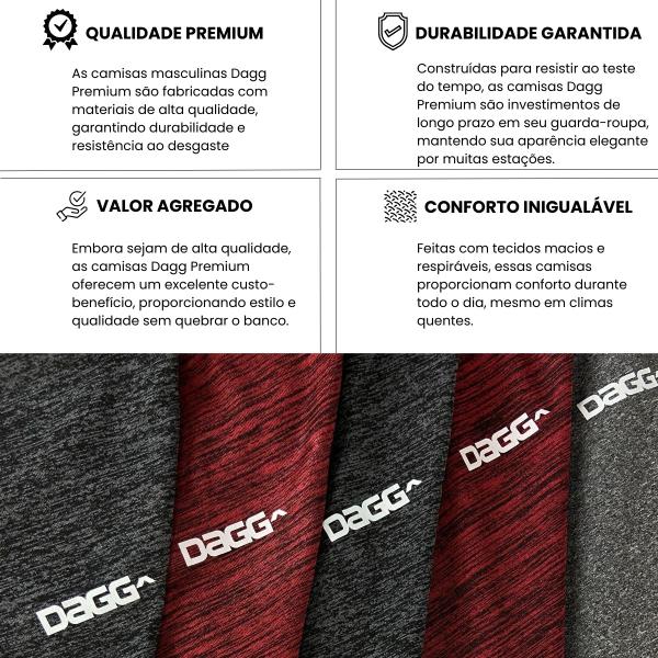 kit 4 Camisetas Dagg Dry Masculina Academia Premium Imagem de kit 4 Camisetas Dagg Dry Masculina Academia Premium