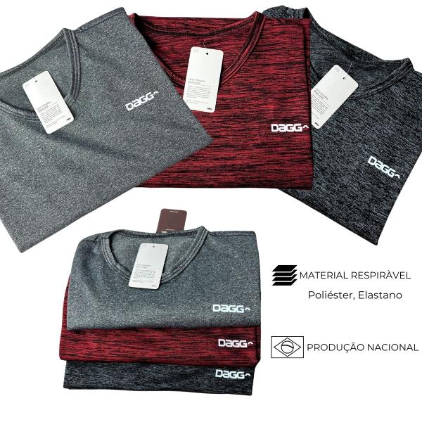 kit 4 Camisetas Dagg Dry Masculina Academia Premium Imagem de kit 4 Camisetas Dagg Dry Masculina Academia Premium