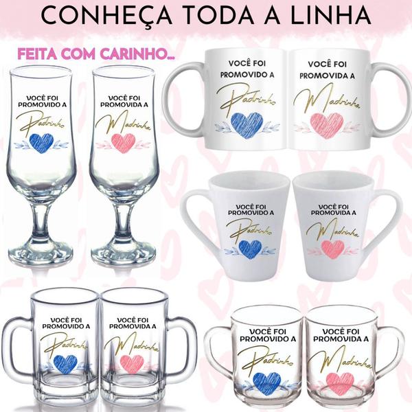 Imagem de Kit 4 Caneca Tabernas Personalizada Pai Mãe da Noiva do Noivo Presente Casamento Madrinha Padrinho