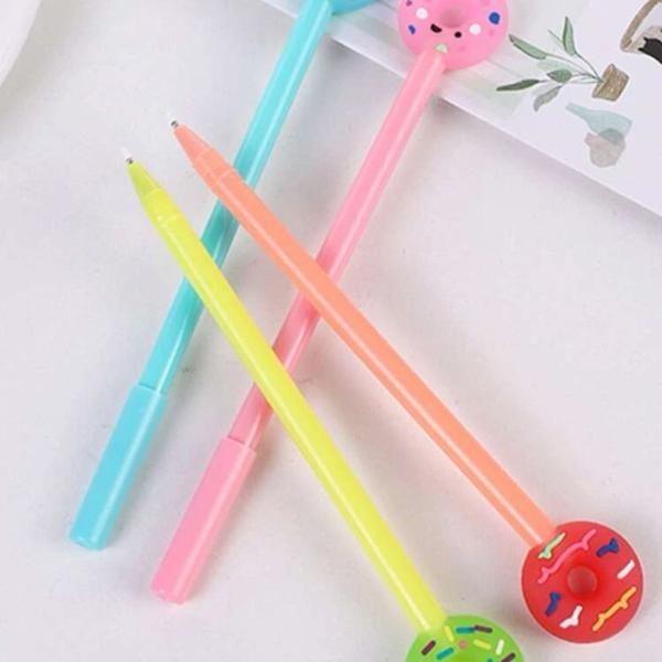 Kit 4 canetas de gel boias criativa papelaria decorada - Filó Modas Imagem de Kit 4 canetas de gel boias criativa papelaria decorada