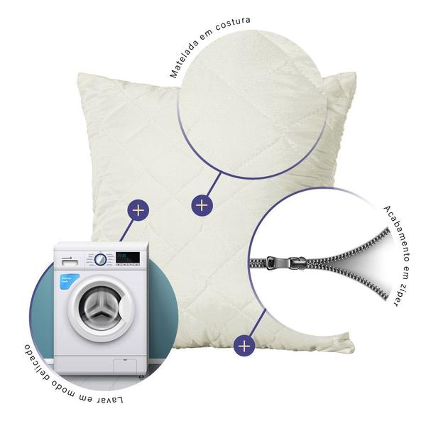 Kit 4 Capa de Almofada Decorativa Matelada - MR Enxovais Imagem de Kit 4 Capa de Almofada Decorativa Matelada