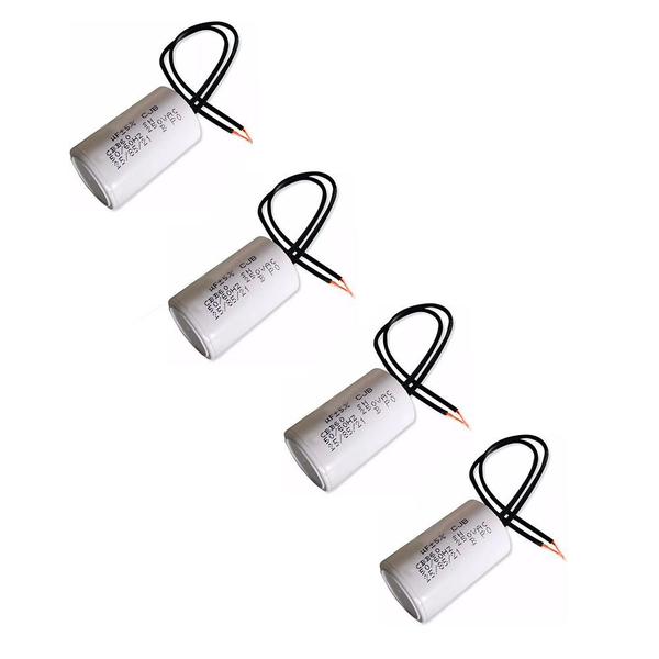 Kit 4 Capacitor 2 Fios Metalizados 10 UF 250 VAC Velti Delta - Venti-Delta Imagem de Kit 4 Capacitor 2 Fios Metalizados 10 UF 250 VAC Velti Delta