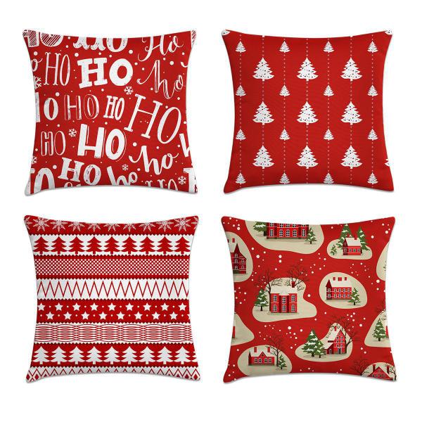 Imagem de Kit 4 Capas Almofadas De Natal 45X45 Decoração Natal