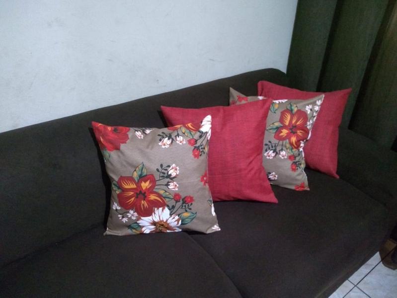 Kit 4 Capas Almofadas Lindas Decorativas Sala Sofá C/ Ziper - Enxovais Helo Imagem de Kit 4 Capas Almofadas Lindas Decorativas Sala Sofá C/ Ziper
