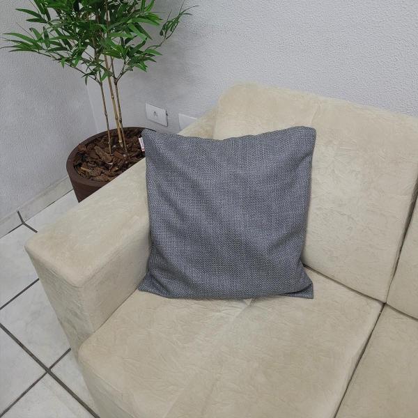 Kit 4 Capas Almofadas Luxo 50X50 Suede Premium Cinza Claro - Love4Home Imagem de Kit 4 Capas Almofadas Luxo 50X50 Suede Premium Cinza Claro
