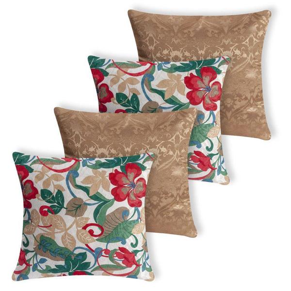Kit 4 capas de Almofada Jacquard Manchester - 2816 - Do Lar Decoração Imagem de Kit 4 capas de Almofada Jacquard Manchester - 2816 - Do Lar Decoração