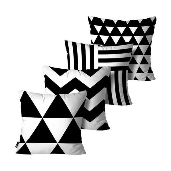 Kit 4 Capas de Almofadas Alta Qualidade Mdecore 45X45 Imagem de Kit 4 Capas de Almofadas Alta Qualidade Mdecore 45X45