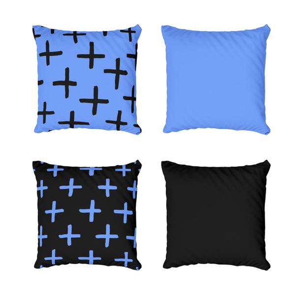 Imagem de Kit 4 Capas De Almofadas Decorativa Bleu