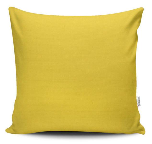 Imagem de Kit 4 Capas de Almofadas Decorativas Estampadas - Geométrico Amarelo - VKAZA