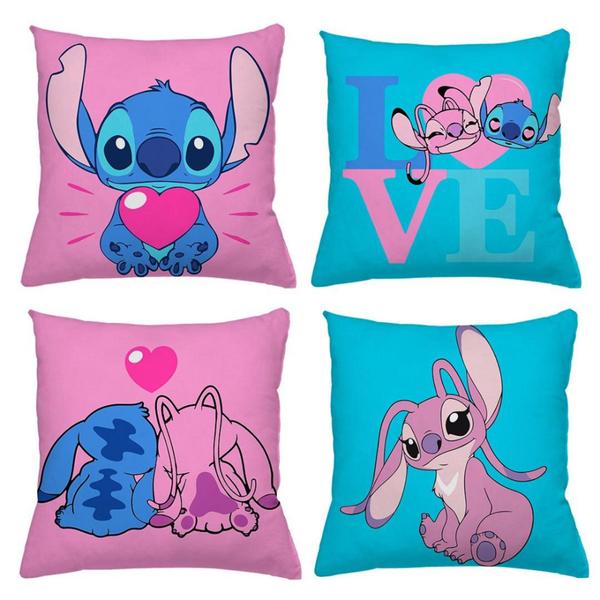 Kit 4 Capas de Almofadas lilo stitch e outros personagens homem aranha, hulck , minnie - Gabi Flor Imagem de Kit 4 Capas de Almofadas lilo stitch e outros personagens homem aranha, hulck , minnie
