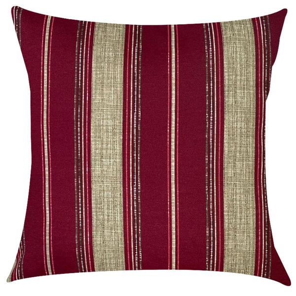 Kit 4 Capas de Almofadas Maxi Floral e Listras Marsala 45x45cm - Sua Casa Decor Imagem de Kit 4 Capas de Almofadas Maxi Floral e Listras Marsala 45x45cm