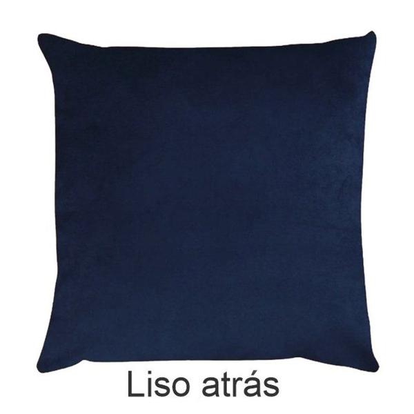 Imagem de Kit 4 Capas para Almofada em Veludo Drapeada Quadrada Azul Marinho