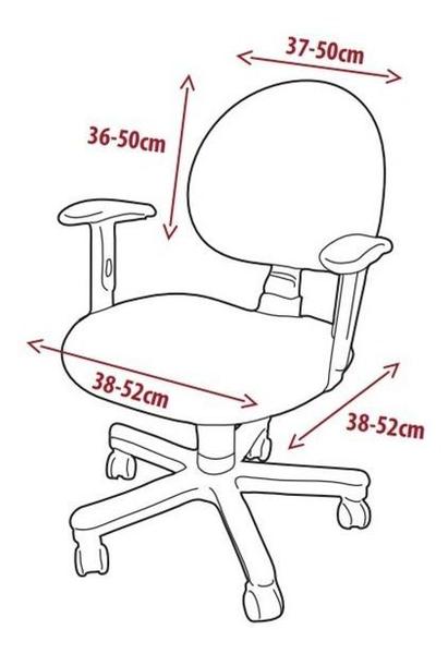 Imagem de Kit 4 Capas Protetora De Cadeira Giratória De Escritório