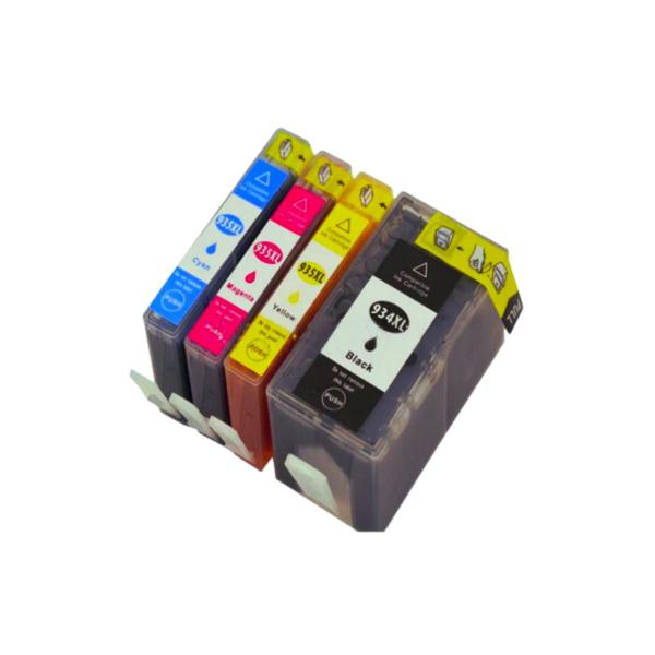 Imagem de  KIT 4 Cartuchos AG compatíveis com Officejet 934XL  935XL para 6230 6830 - KIT Completo