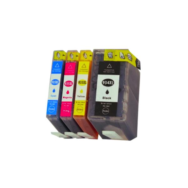 KIT 4 Cartuchos AG compatíveis com Officejet 934XL 935XL para 6230 6830 - KIT Completo - Agera Imagem de KIT 4 Cartuchos AG compatíveis com Officejet 934XL 935XL para 6230 6830 - KIT Completo