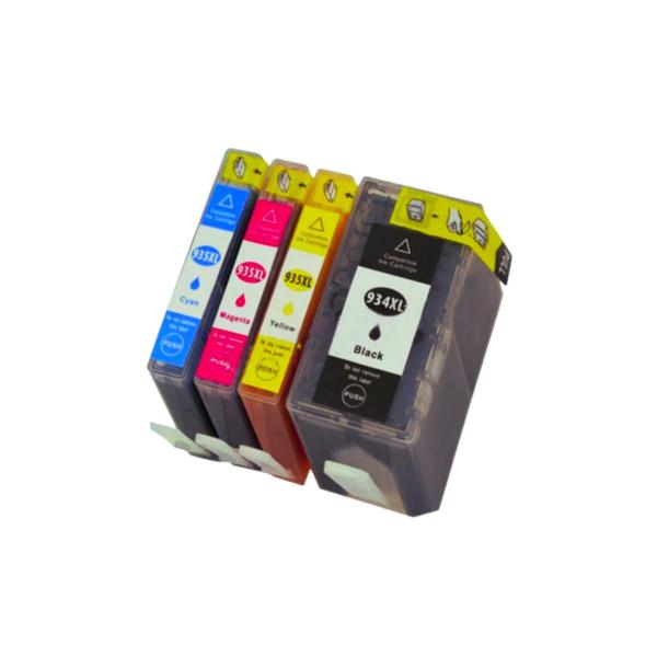 KIT 4 Cartuchos AG compatíveis com Officejet 934XL 935XL para 6230 6830 - KIT Completo - Agera Imagem de KIT 4 Cartuchos AG compatíveis com Officejet 934XL 935XL para 6230 6830 - KIT Completo
