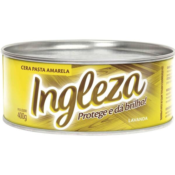 Imagem de Kit 4 Cera Pasta Amarela 400G Pisos Cimentados Móveis Portas