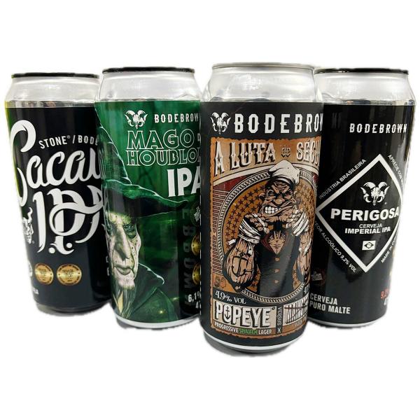 Imagem de Kit 4 Cervejas Bodebrown Latão 473ml Desfrute Sabor Conceito