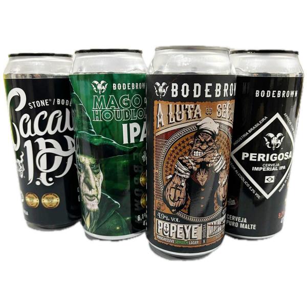 Kit 4 Cervejas Bodebrown Latão 473Ml Desfrute Sabor Conceito Imagem de Kit 4 Cervejas Bodebrown Latão 473Ml Desfrute Sabor Conceito