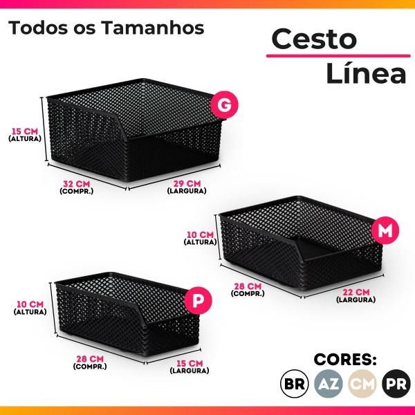 Imagem de Kit 4 Cestos Organizadores - Línea - Pequeno - PAI