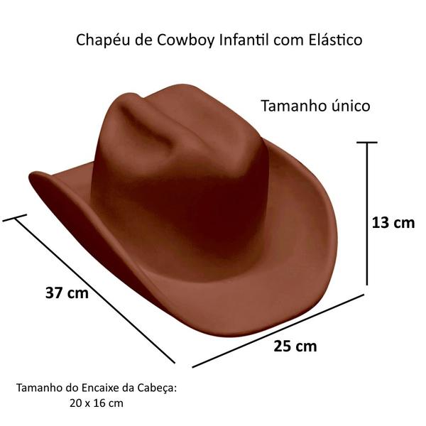 Imagem de Kit 4 Chapéus Marrom Caipira Vaqueiro Cowboy Atacado Festa